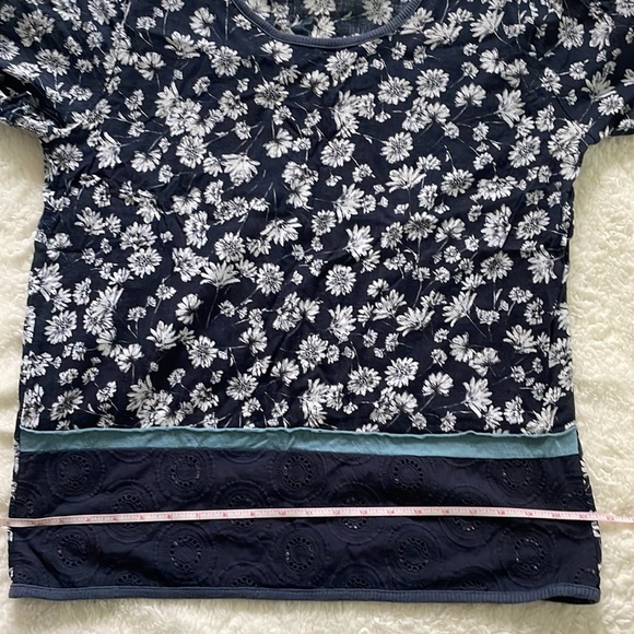 GONZO T- Shirt with Short Sleeve in Navy Blue/White Size-Large - Picture 10 of 15